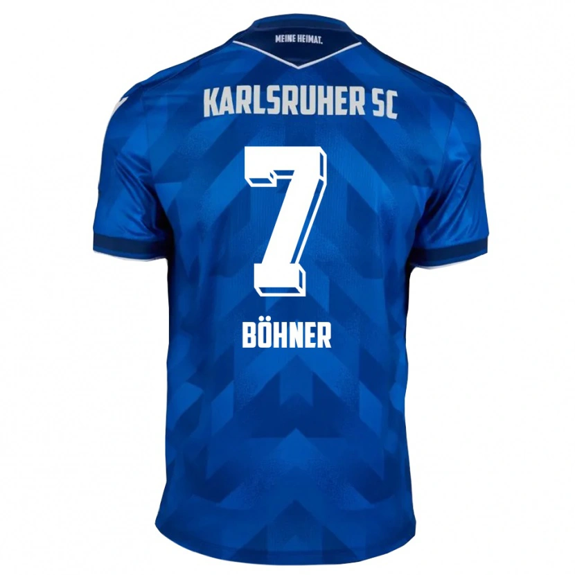 Danxen Hombre Camiseta Alexander Böhner #7 Azul Blanco 1ª Equipación 2025/26 La Camisa