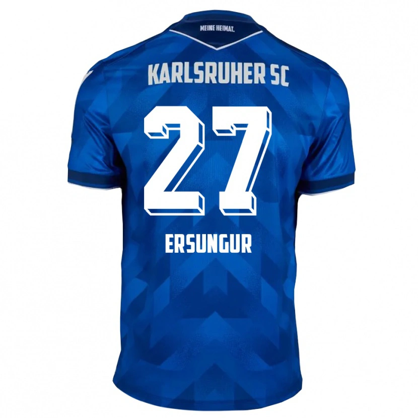 Danxen Hombre Camiseta Ali-Eren Ersungur #27 Azul Blanco 1ª Equipación 2025/26 La Camisa