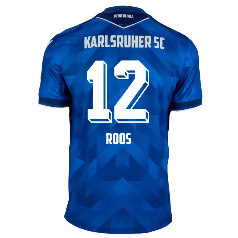 Danxen Hombre Camiseta Silvio Roos #12 Azul Blanco 1ª Equipación 2025/26 La Camisa