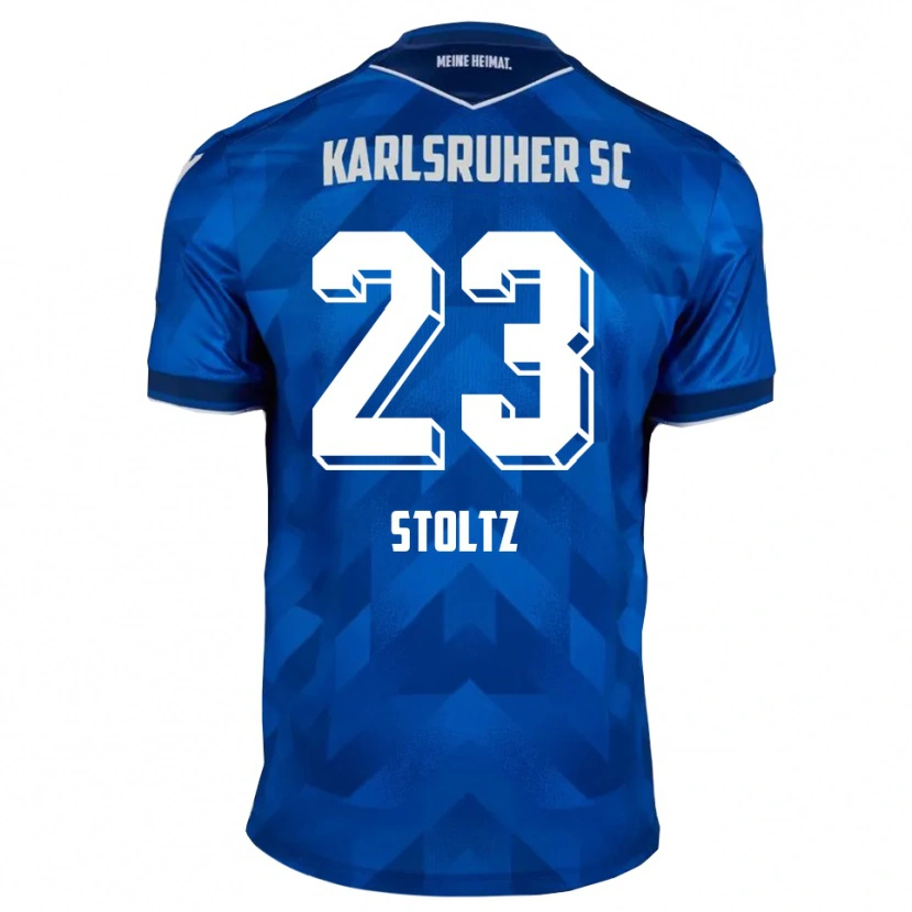 Danxen Hombre Camiseta Michael Stoltz #23 Azul Blanco 1ª Equipación 2025/26 La Camisa