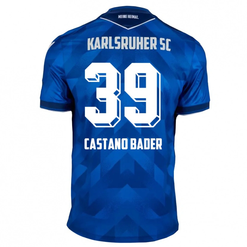 Danxen Hombre Camiseta Simeon Castano Bader #39 Azul Blanco 1ª Equipación 2025/26 La Camisa