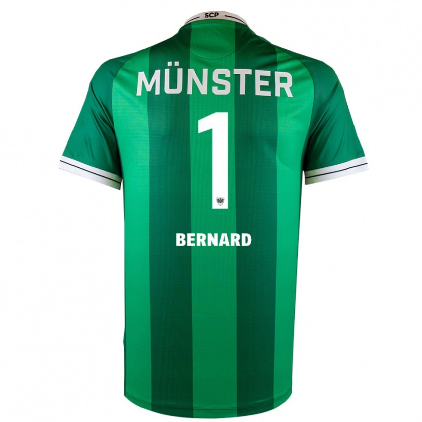 Danxen Hombre Camiseta Jan Bernard #1 Verde Blanco 1ª Equipación 2025/26 La Camisa