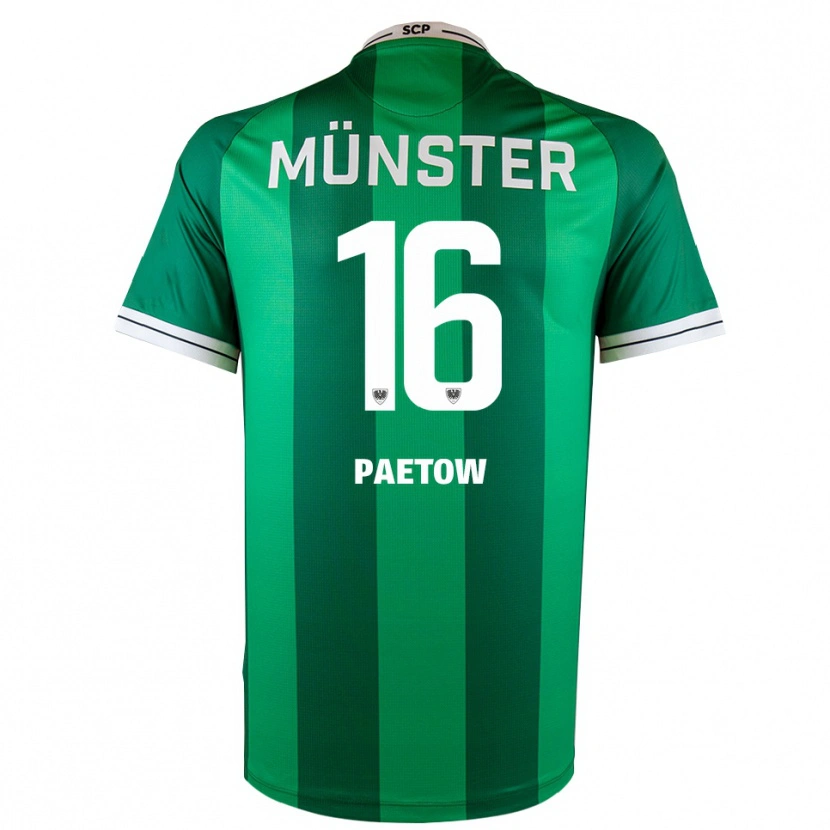 Danxen Hombre Camiseta Torge Paetow #16 Verde Blanco 1ª Equipación 2025/26 La Camisa