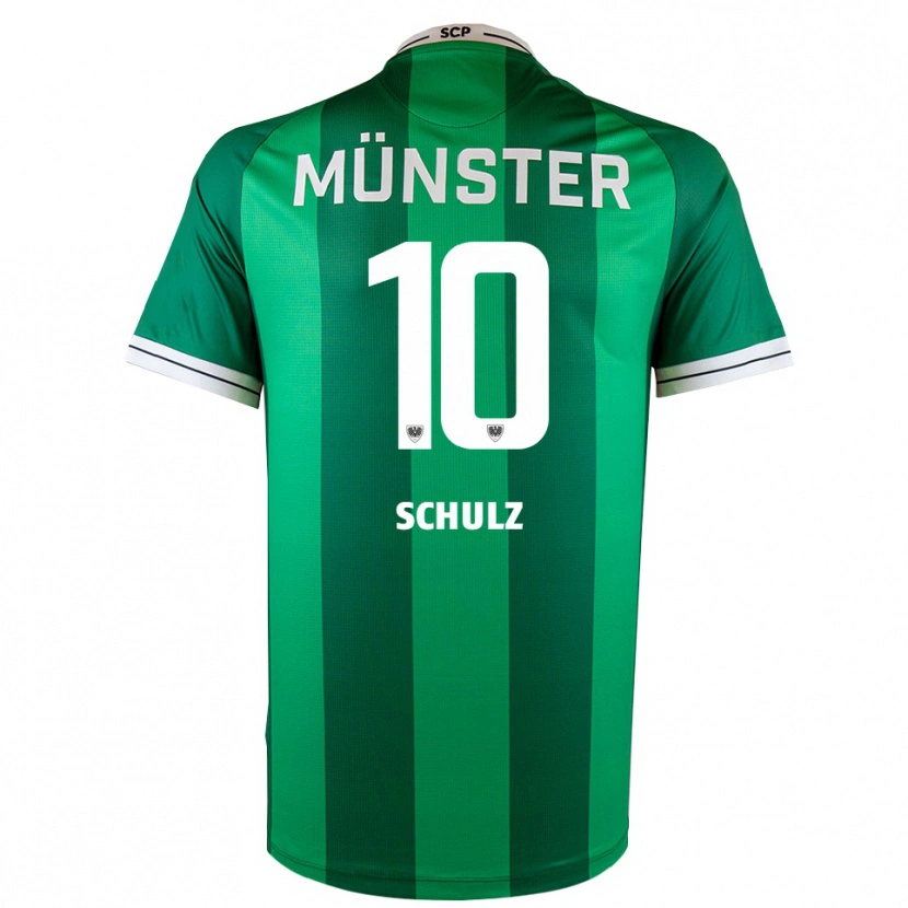 Danxen Hombre Camiseta Marvin Schulz #10 Verde Blanco 1ª Equipación 2025/26 La Camisa