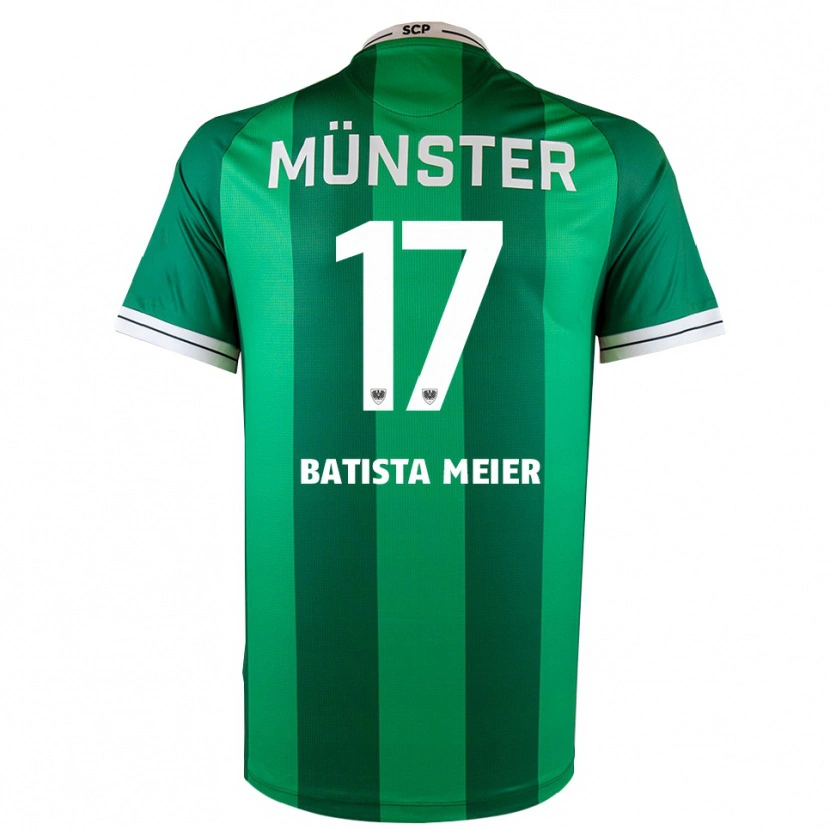Danxen Hombre Camiseta Oliver Batista Meier #17 Verde Blanco 1ª Equipación 2025/26 La Camisa