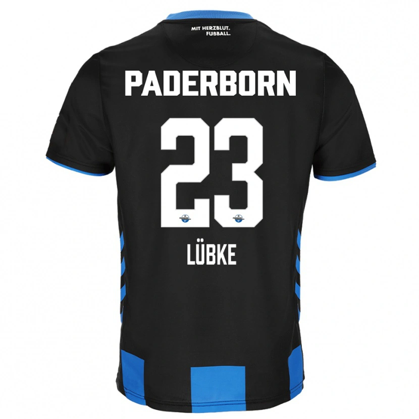 Danxen Hombre Camiseta Jesper Lübke #23 Negro Azul 1ª Equipación 2025/26 La Camisa