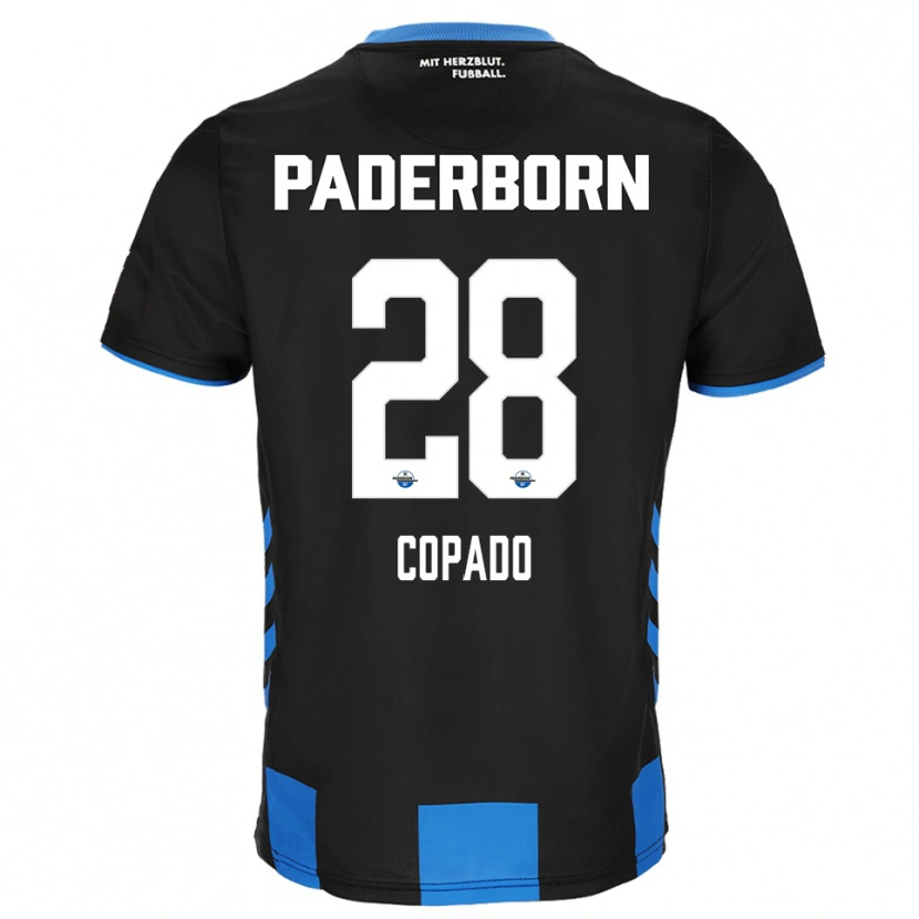 Danxen Hombre Camiseta Lucas Copado #28 Negro Azul 1ª Equipación 2025/26 La Camisa