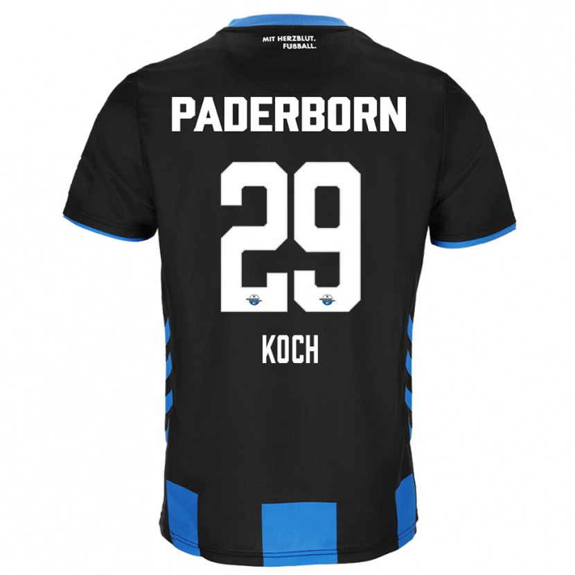 Danxen Hombre Camiseta Henrik Koch #29 Negro Azul 1ª Equipación 2025/26 La Camisa