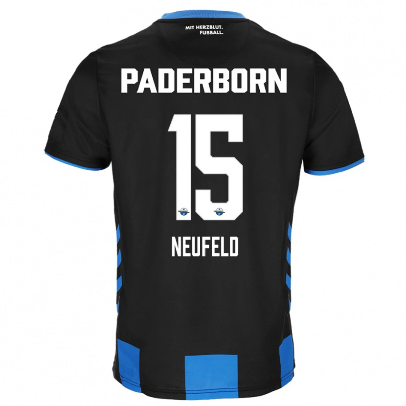 Danxen Hombre Camiseta Elias Neufeld #15 Negro Azul 1ª Equipación 2025/26 La Camisa