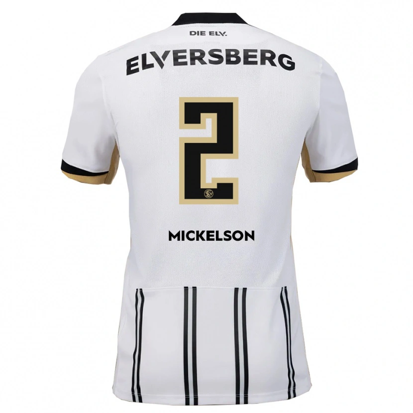 Danxen Hombre Camiseta Nicholas Mickelson #2 Blanco Negro 1ª Equipación 2025/26 La Camisa