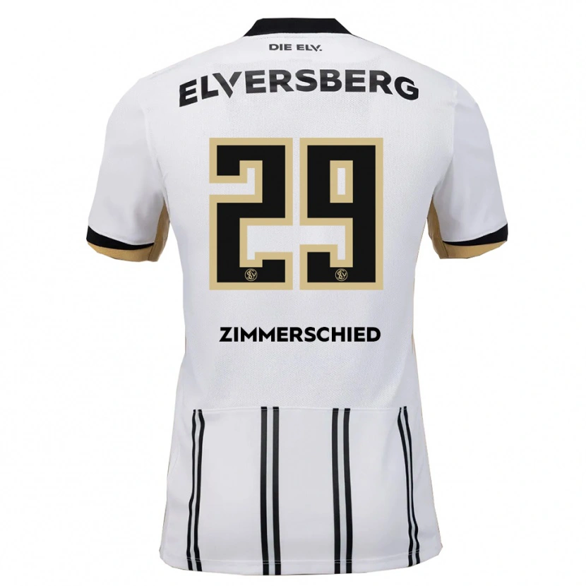 Danxen Hombre Camiseta Tom Zimmerschied #29 Blanco Negro 1ª Equipación 2025/26 La Camisa