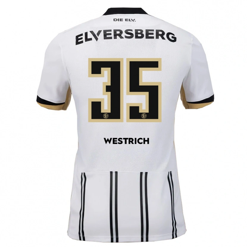 Danxen Hombre Camiseta Louis Westrich #35 Blanco Negro 1ª Equipación 2025/26 La Camisa