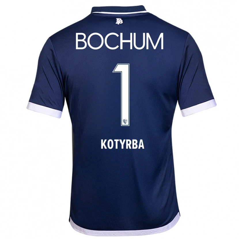 Danxen Hombre Camiseta Finn Kotyrba #1 Azul Marino Blanco 1ª Equipación 2025/26 La Camisa
