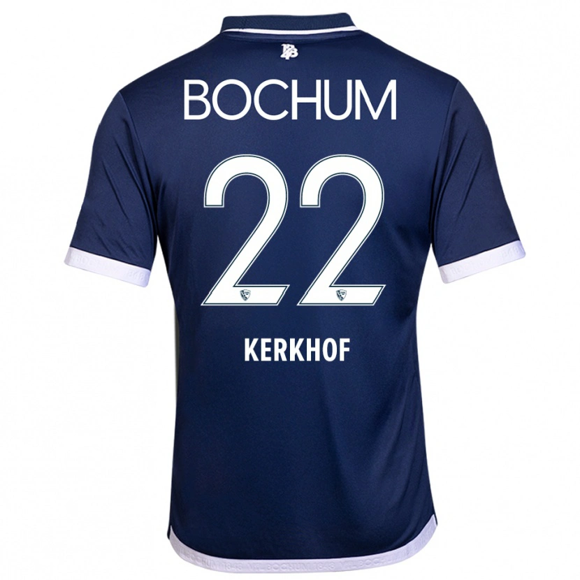 Danxen Hombre Camiseta Nina Kerkhof #22 Azul Marino Blanco 1ª Equipación 2025/26 La Camisa