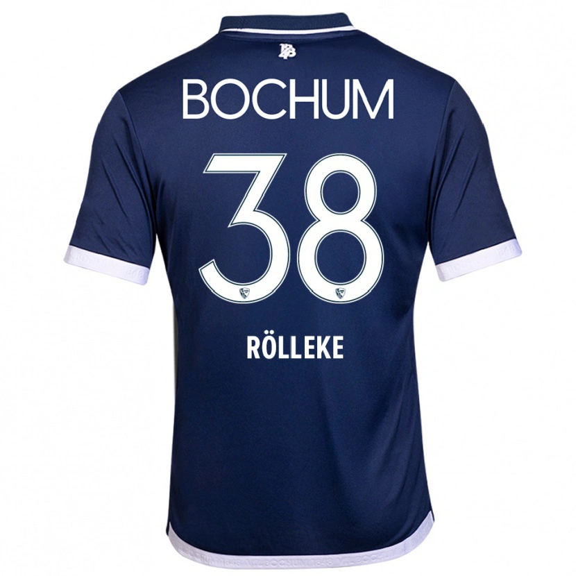 Danxen Hombre Camiseta Hugo Rölleke #38 Azul Marino Blanco 1ª Equipación 2025/26 La Camisa