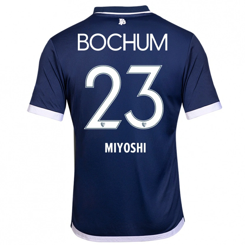 Danxen Hombre Camiseta Koji Miyoshi #23 Azul Marino Blanco 1ª Equipación 2025/26 La Camisa