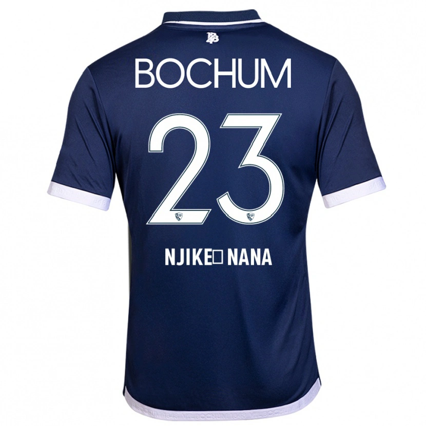 Danxen Hombre Camiseta Jean-Philippe Njike-Nana #23 Azul Marino Blanco 1ª Equipación 2025/26 La Camisa