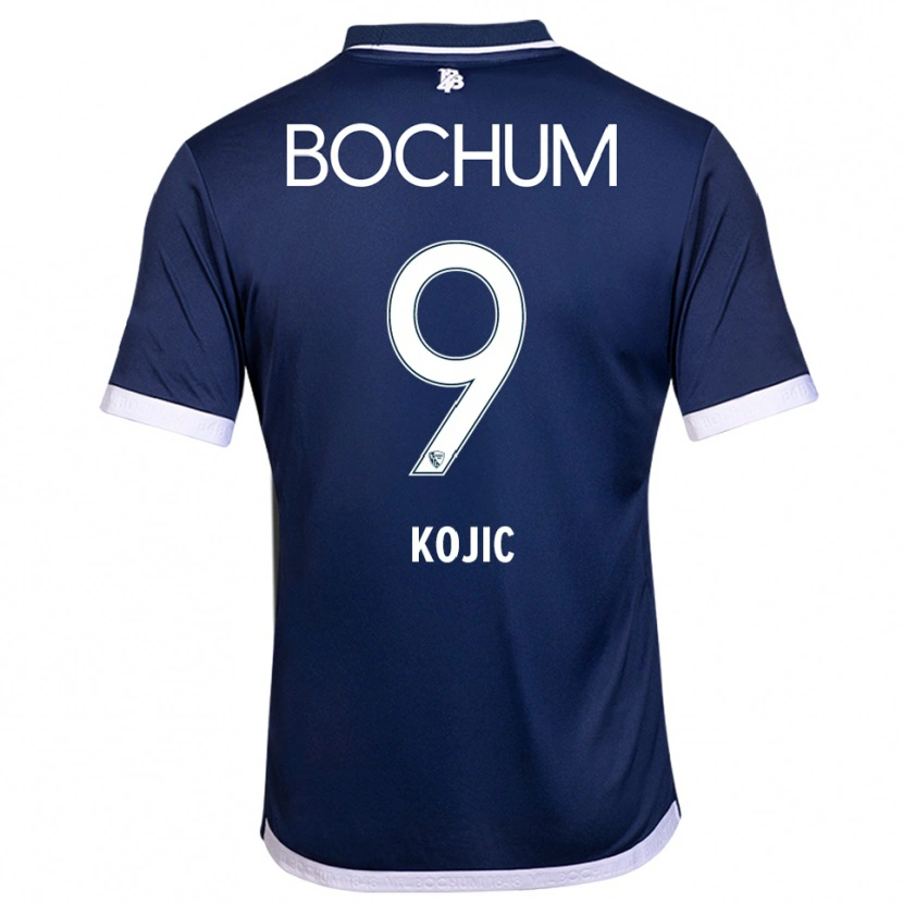 Danxen Hombre Camiseta Semin Kojic #9 Azul Marino Blanco 1ª Equipación 2025/26 La Camisa