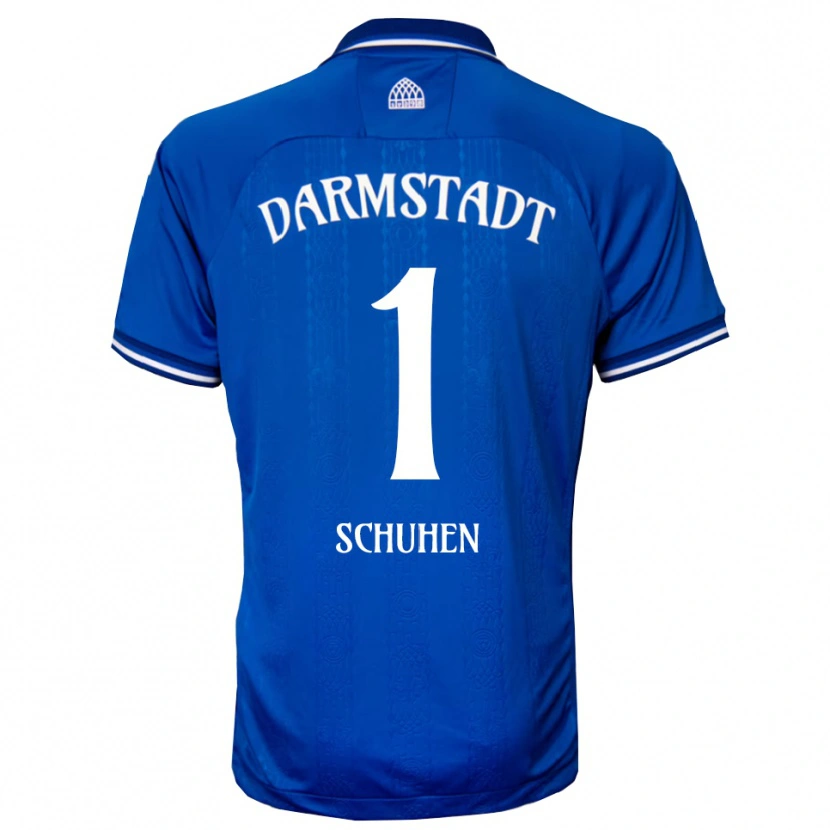 Danxen Hombre Camiseta Marcel Schuhen #1 Azul Blanco 1ª Equipación 2025/26 La Camisa