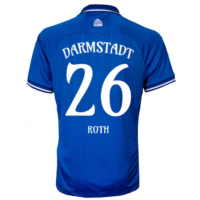 Danxen Hombre Camiseta Maximilian Roth #26 Azul Blanco 1ª Equipación 2025/26 La Camisa