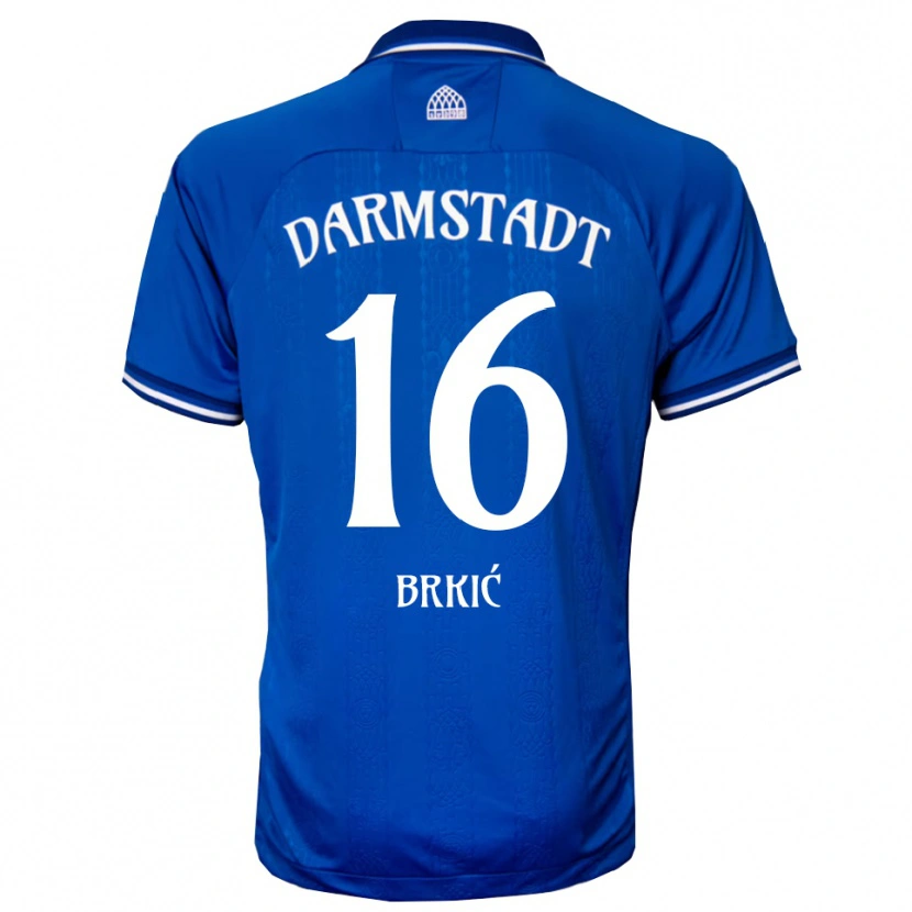 Danxen Hombre Camiseta Amar Brkić #16 Azul Blanco 1ª Equipación 2025/26 La Camisa