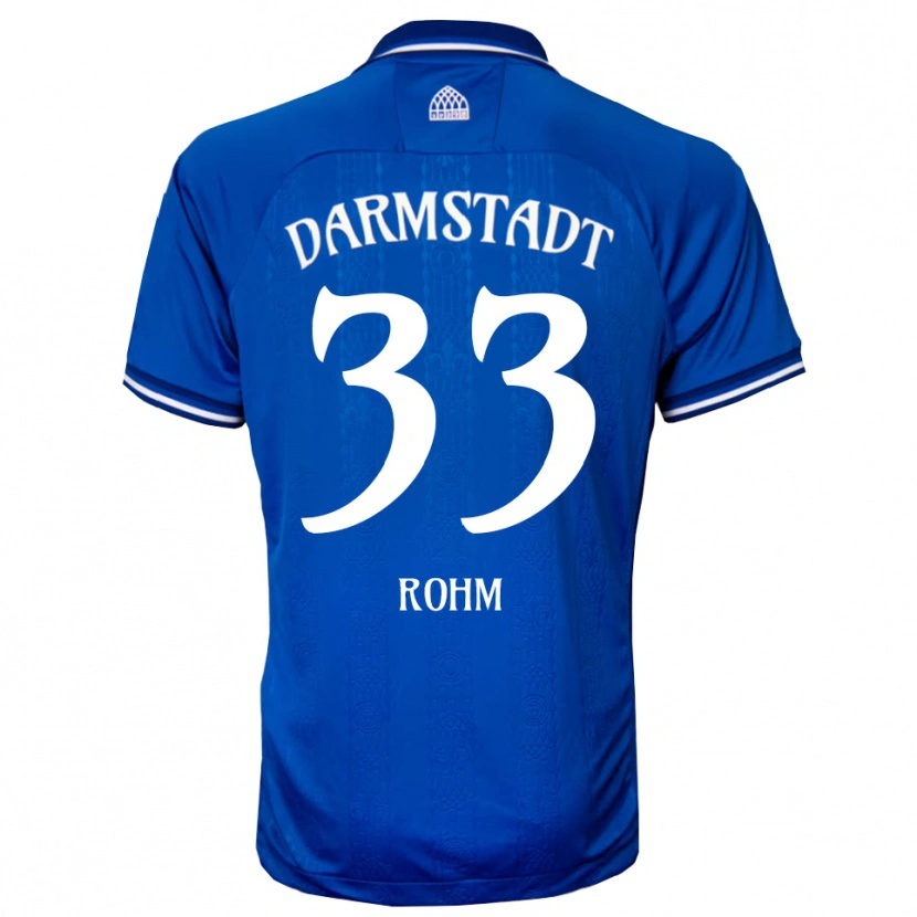 Danxen Hombre Camiseta Mareg Rohm #33 Azul Blanco 1ª Equipación 2025/26 La Camisa