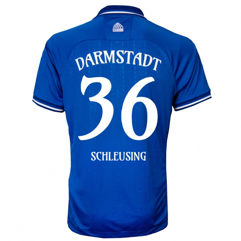 Danxen Hombre Camiseta Lenox Schleusing #36 Azul Blanco 1ª Equipación 2025/26 La Camisa