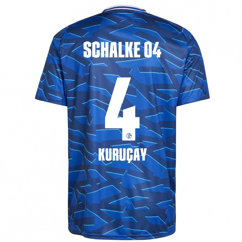 Danxen Hombre Camiseta Hasan Kuruçay #4 Azul Real Blanco 1ª Equipación 2025/26 La Camisa