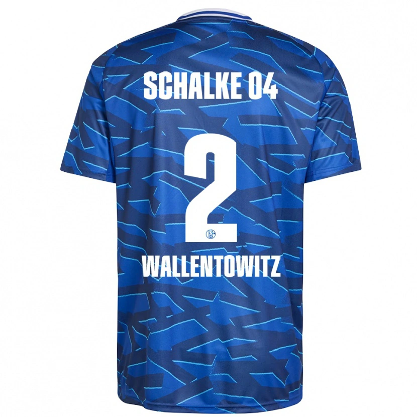Danxen Hombre Camiseta Mika Wallentowitz #2 Azul Real Blanco 1ª Equipación 2025/26 La Camisa