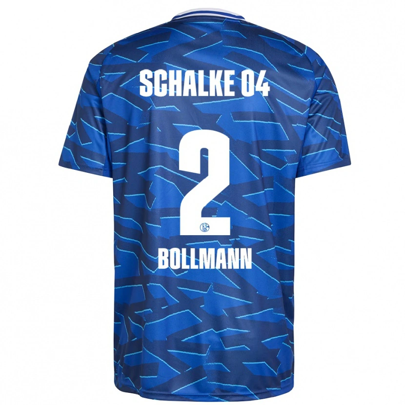 Danxen Hombre Camiseta Nathalie Bollmann #2 Azul Real Blanco 1ª Equipación 2025/26 La Camisa