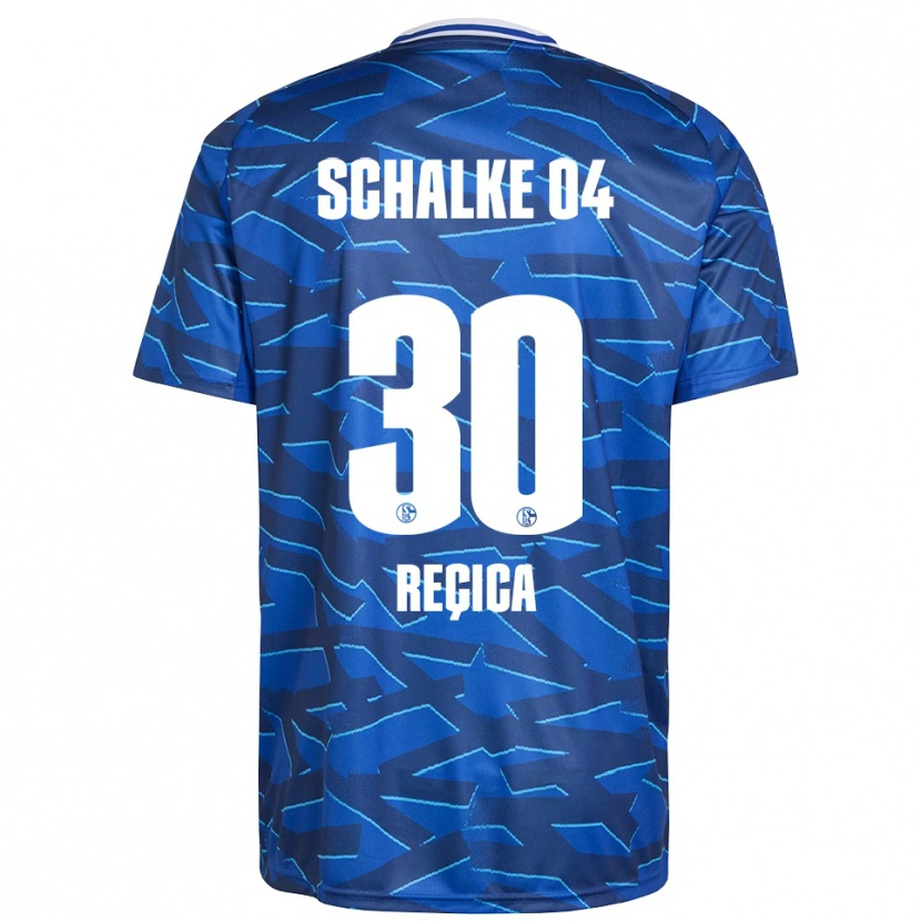 Danxen Hombre Camiseta Besjana Reçica #30 Azul Real Blanco 1ª Equipación 2025/26 La Camisa