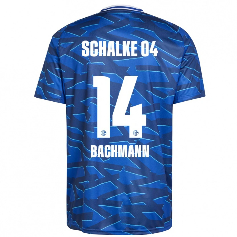 Danxen Hombre Camiseta Janik Bachmann #14 Azul Real Blanco 1ª Equipación 2025/26 La Camisa