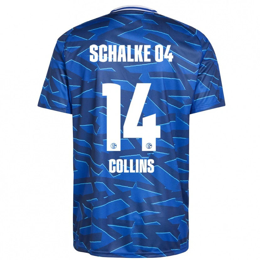 Danxen Hombre Camiseta Brody Collins #14 Azul Real Blanco 1ª Equipación 2025/26 La Camisa