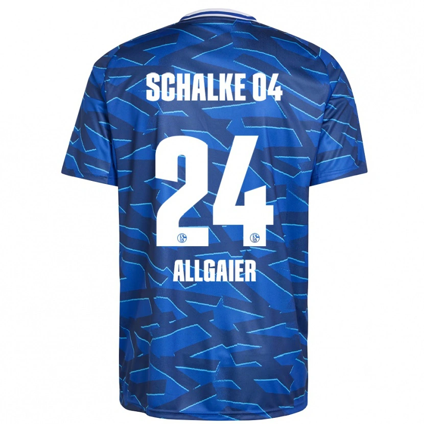 Danxen Hombre Camiseta Felix Allgaier #24 Azul Real Blanco 1ª Equipación 2025/26 La Camisa
