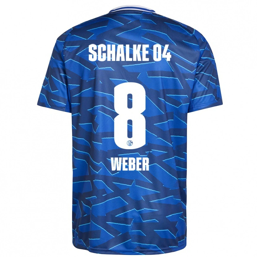 Danxen Hombre Camiseta Ben Weber #8 Azul Real Blanco 1ª Equipación 2025/26 La Camisa