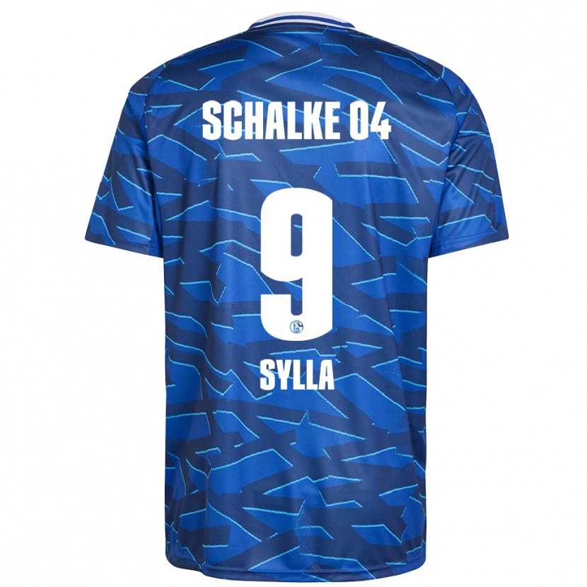Danxen Hombre Camiseta Moussa Sylla #9 Azul Real Blanco 1ª Equipación 2025/26 La Camisa