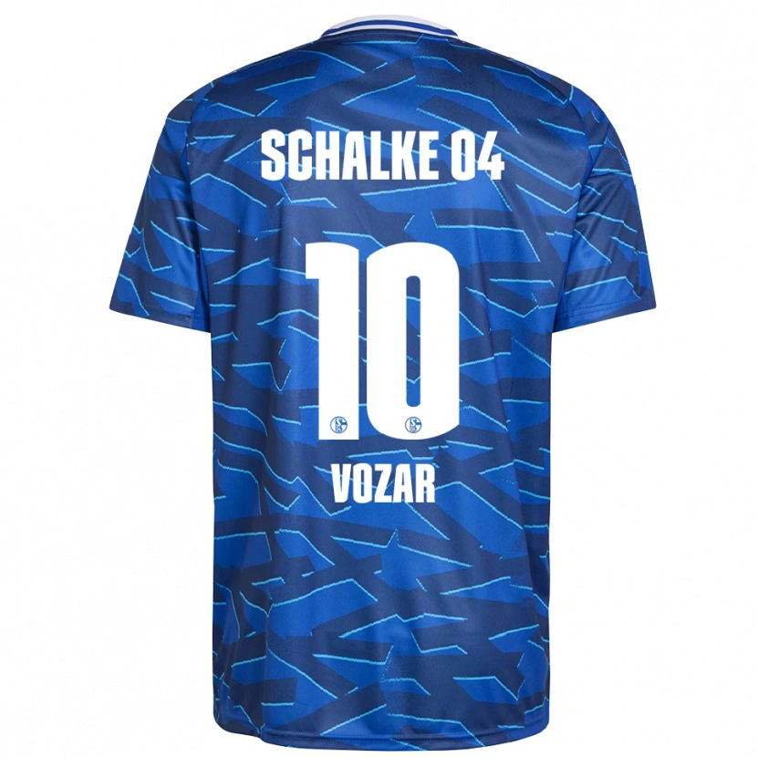 Danxen Hombre Camiseta Luca Vozar #10 Azul Real Blanco 1ª Equipación 2025/26 La Camisa