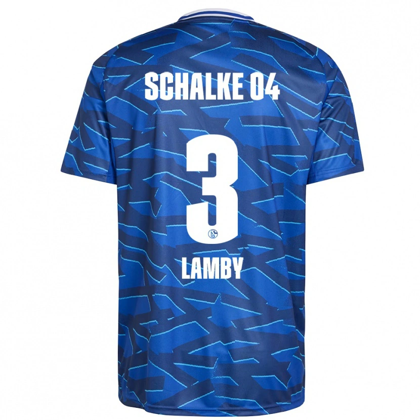 Danxen Hombre Camiseta Max Lamby #3 Azul Real Blanco 1ª Equipación 2025/26 La Camisa