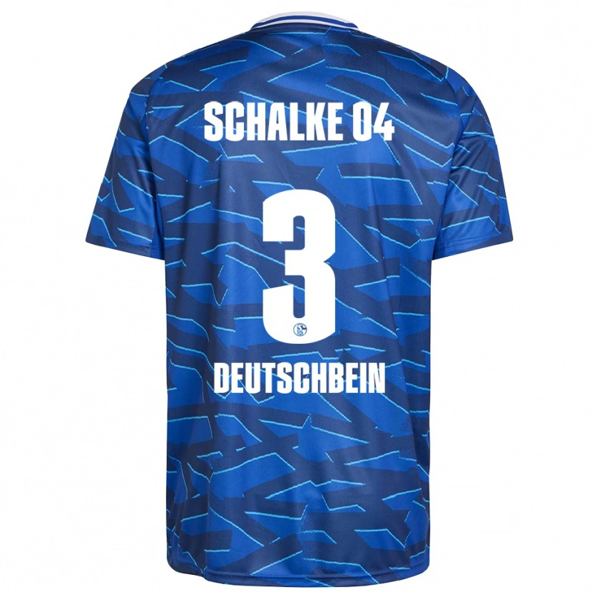 Danxen Hombre Camiseta Lasse Deutschbein #3 Azul Real Blanco 1ª Equipación 2025/26 La Camisa