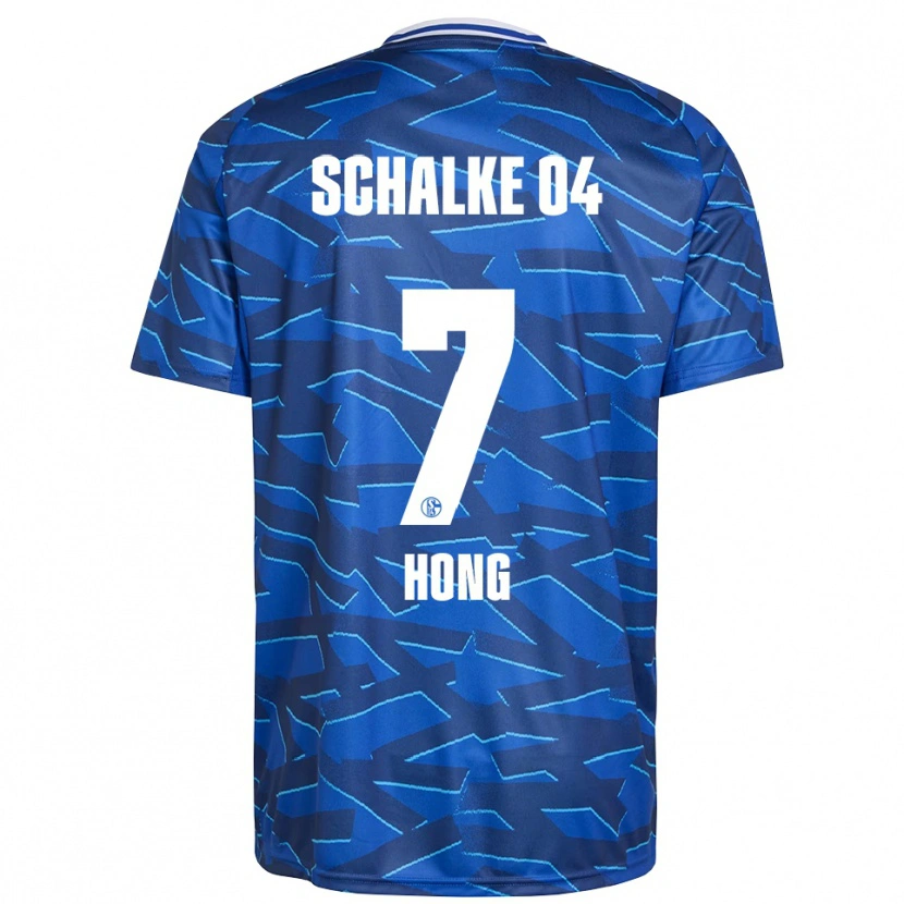 Danxen Hombre Camiseta Seok-Ju Hong #7 Azul Real Blanco 1ª Equipación 2025/26 La Camisa