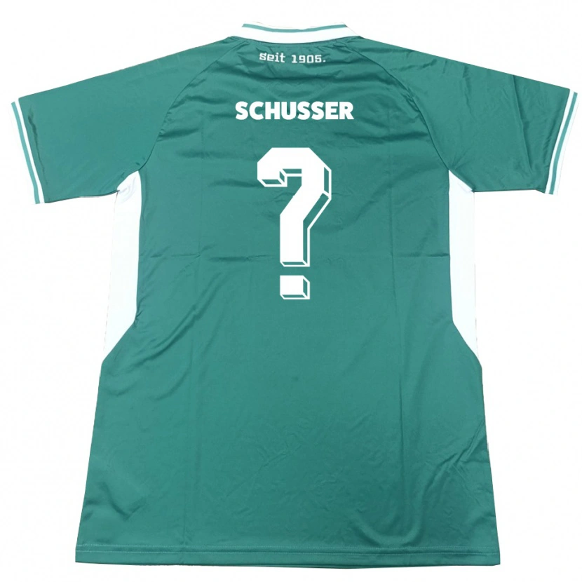 Danxen Hombre Camiseta Lina Schusser #0 Verde Blanco 1ª Equipación 2025/26 La Camisa