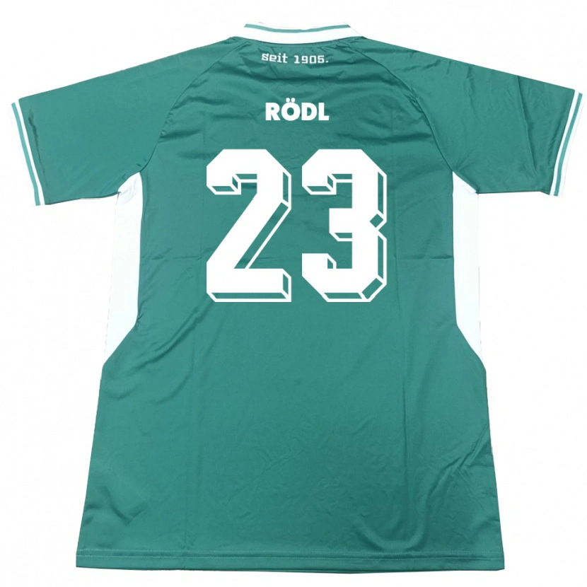Danxen Hombre Camiseta Valentin Rödl #23 Verde Blanco 1ª Equipación 2025/26 La Camisa
