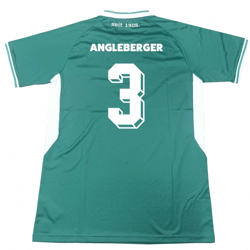 Danxen Hombre Camiseta Devin Angleberger #3 Verde Blanco 1ª Equipación 2025/26 La Camisa