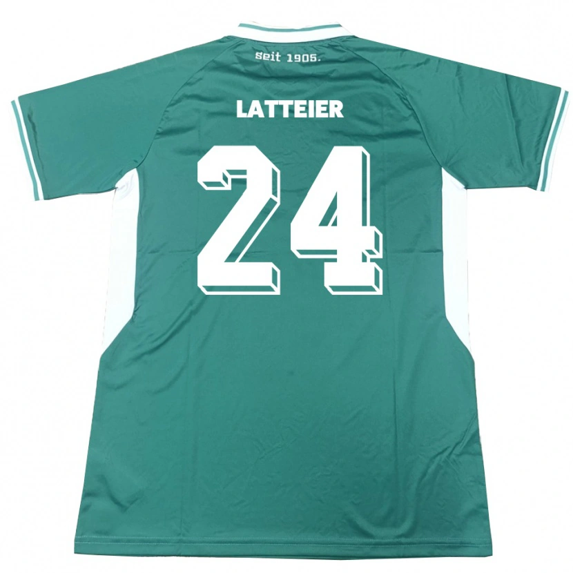 Danxen Hombre Camiseta Tim Latteier #24 Verde Blanco 1ª Equipación 2025/26 La Camisa
