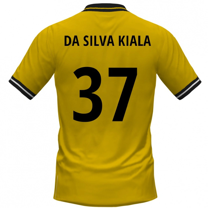 Danxen Hombre Camiseta Joel Da Silva Kiala #37 Amarillo Negro 1ª Equipación 2025/26 La Camisa