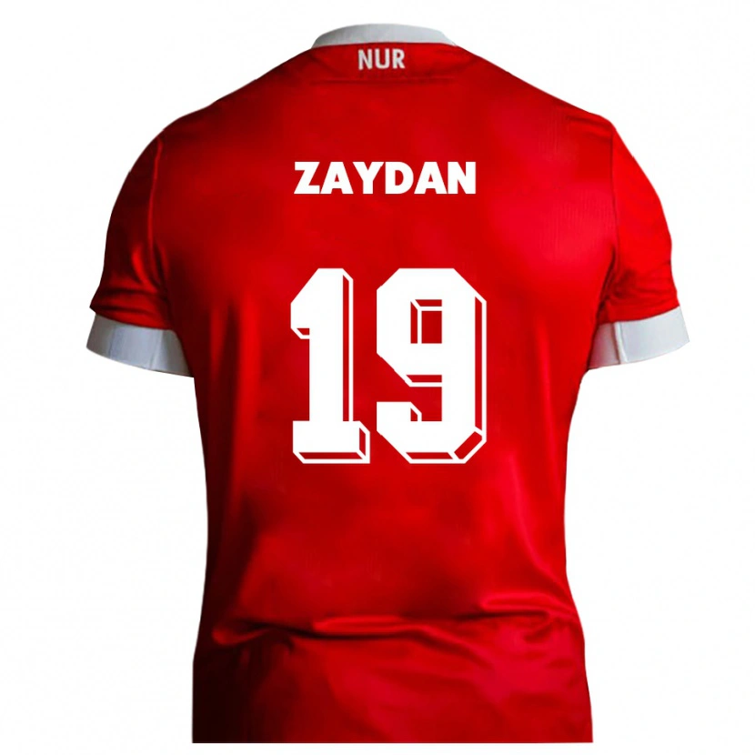 Danxen Hombre Camiseta Jannis Zaydan #19 Rojo Blanco 1ª Equipación 2025/26 La Camisa