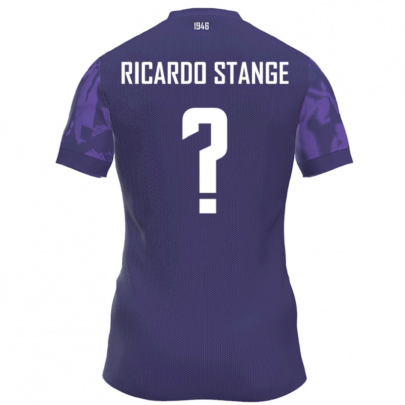 Danxen Hombre Camiseta Andres Ricardo Stange #0 Púrpura Blanco 1ª Equipación 2025/26 La Camisa