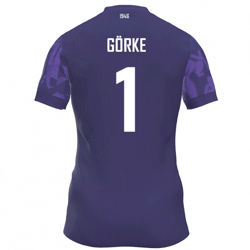 Danxen Hombre Camiseta Arthur Görke #1 Púrpura Blanco 1ª Equipación 2025/26 La Camisa