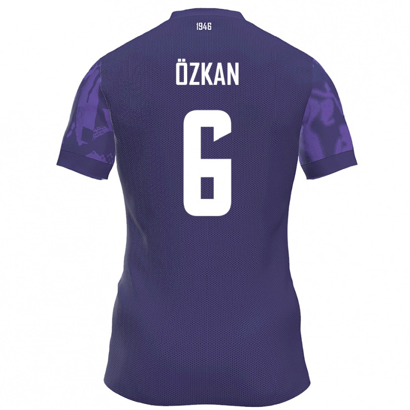 Danxen Hombre Camiseta Can Özkan #6 Púrpura Blanco 1ª Equipación 2025/26 La Camisa