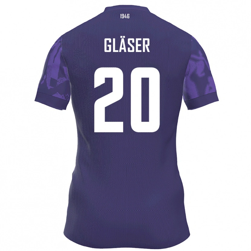 Danxen Hombre Camiseta Philipp Gläser #20 Púrpura Blanco 1ª Equipación 2025/26 La Camisa